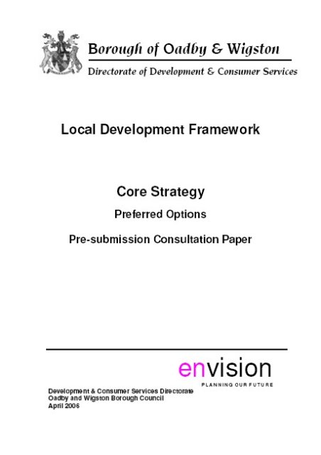 Core Strategy Preferred Options Front Cover
