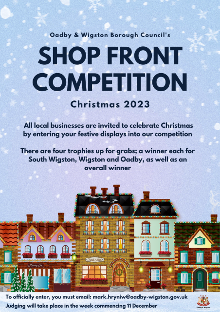 Enter our shop front competition before 11 December