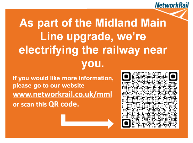 Image contains link to information about the Network Rail Midland Mainline Upgrade