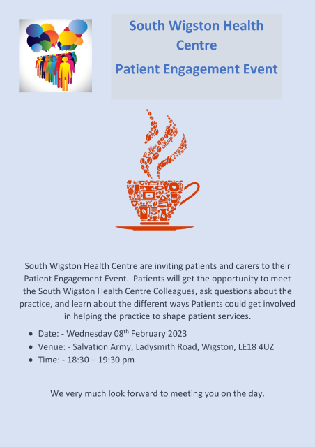 Poster for event at the Salvation Army, Ladysmith Road, Wigston from 6.30pm - 7.30pm for your chance to learn more, meet the team and ask questions.
