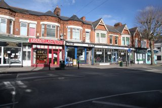 Shop fronts in South Wigston